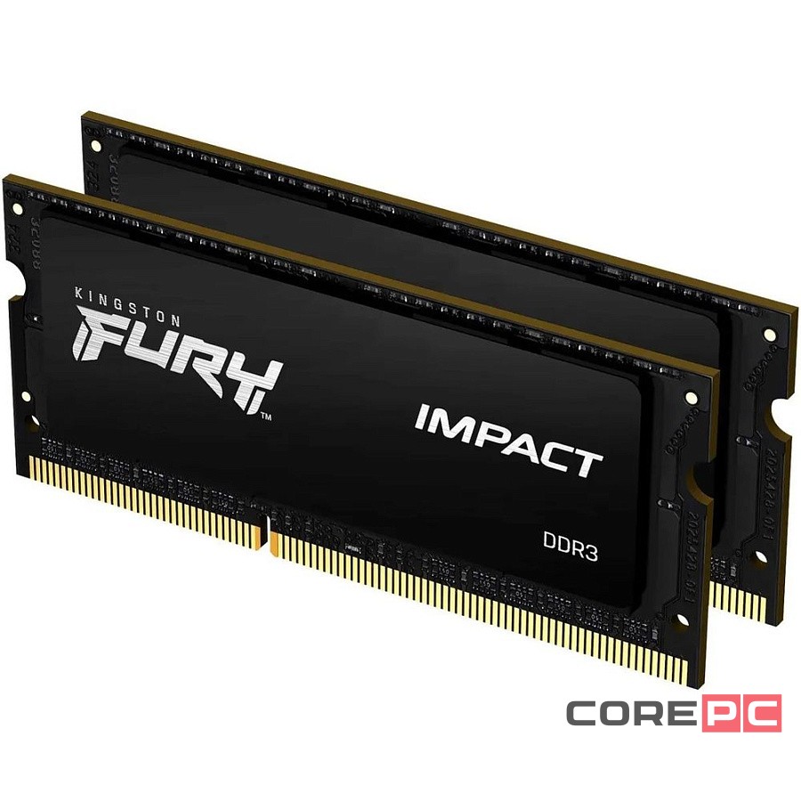 Оперативная память 16 Gb 1866 MHz Kingston FURY Impact Black (KF318LS11IBK2/16)
