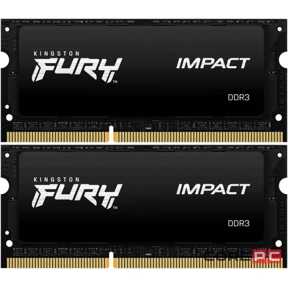 Оперативная память 16 Gb 1866 MHz Kingston FURY Impact Black (KF318LS11IBK2/16)