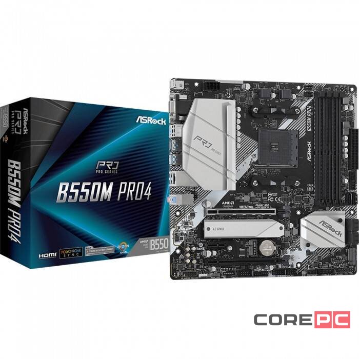 Материнская плата ASRock B550M PRO4