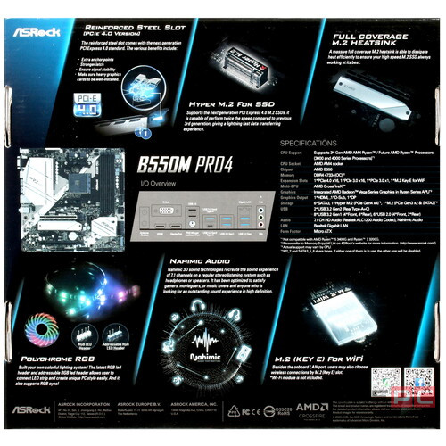 Материнская плата ASRock B550M PRO4