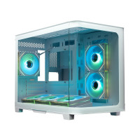 Компьютерный корпус XASTRA QR500M 6ARGB-FM-C10-UC Curve Glass ARGB White (QR500M-6FM12A-C10-UC-WH)