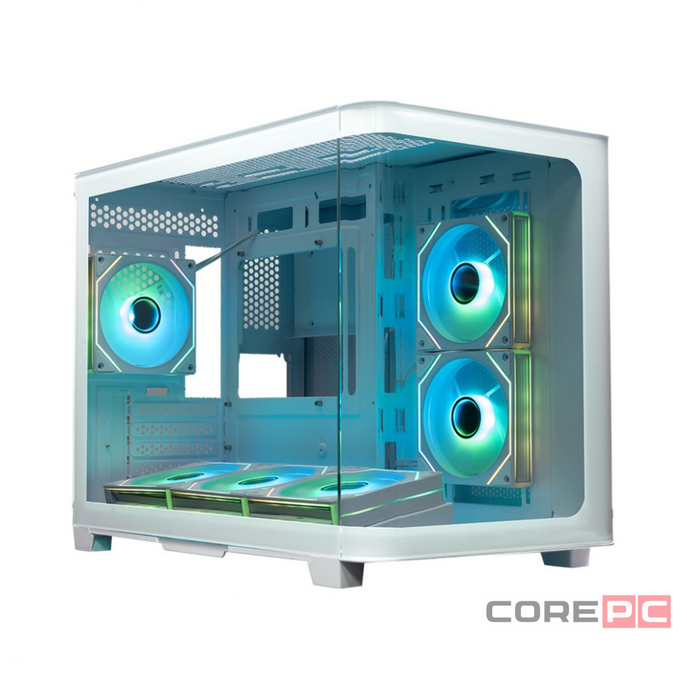Компьютерный корпус XASTRA QR500M 6ARGB-FM-C10-UC Curve Glass ARGB White (QR500M-6FM12A-C10-UC-WH)