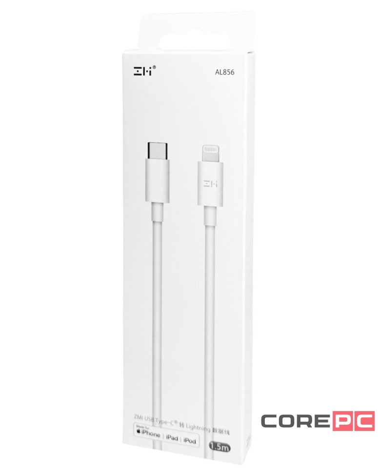 Usb Кабель-зарядка ZMI Type-C на Lightning 1.5м AL856 белый