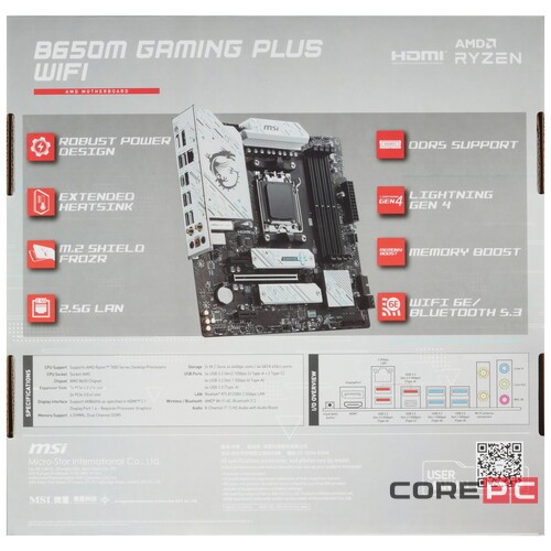 Материнская плата MSI B650M GAMING PLUS WIFI