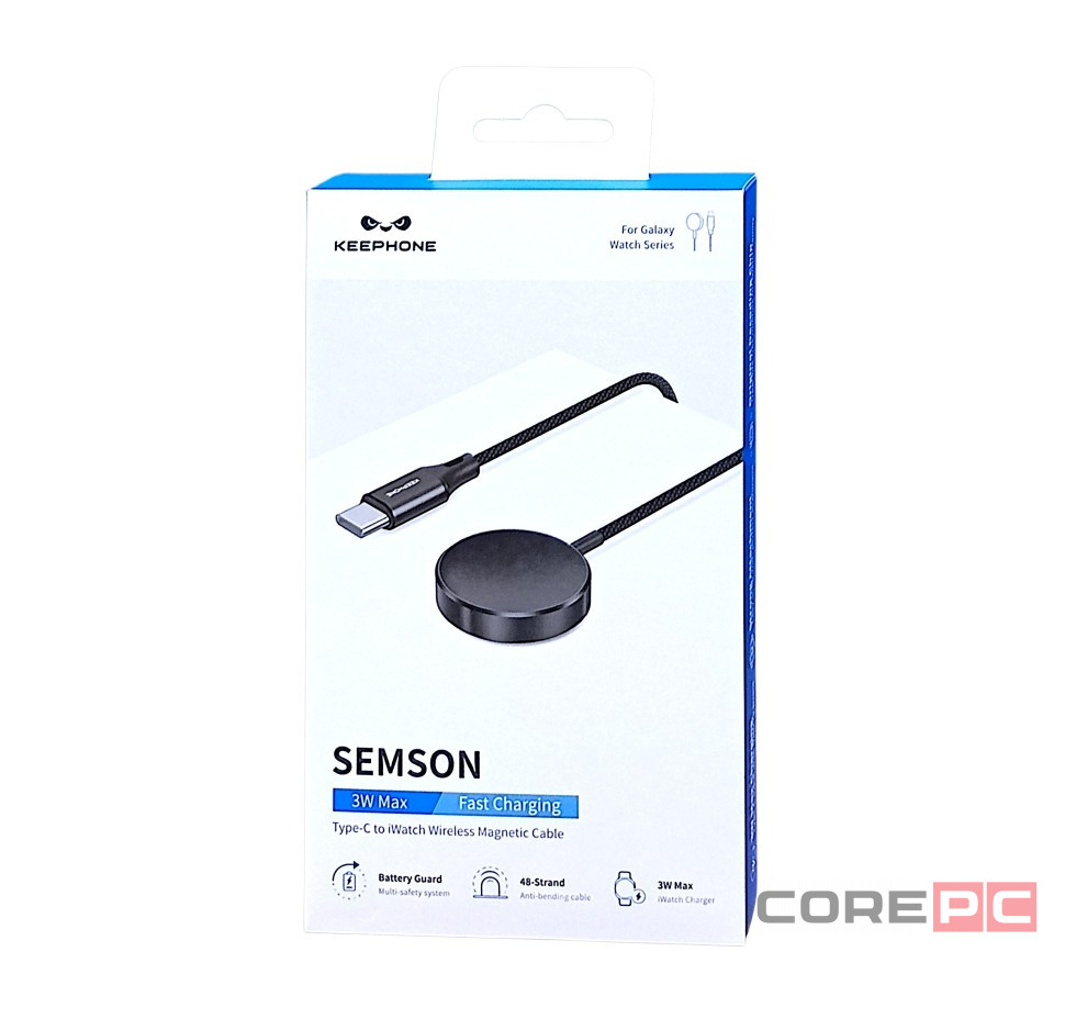 Беспроводное заряд. устр. Keephone SEMSON IC-020 Type-C черное