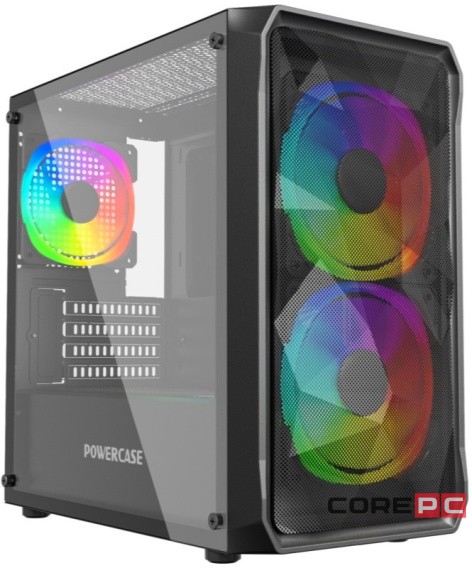 Компьютерный корпус Powercase Mistral AY3B ARGB Black (CMAYB-A3)