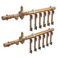 Узел коллекторный Giacomini водоснабжения этажный 1 1/4quot; x 3/4quot; /4 зоны, GE550Y254