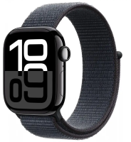 Apple Watch Series 10 46mm Jet Black Aluminum Case with Ink Sport Loop