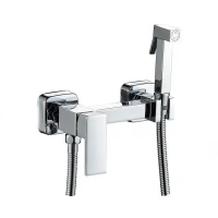 Смеситель для биде + гигиенический душ Haiba HB5513, рычажное управление, цвет хром