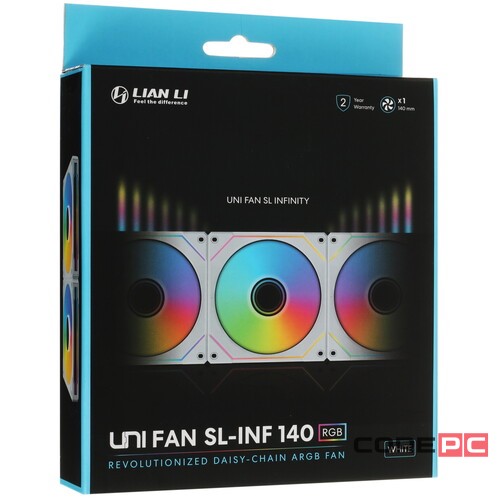 Вентилятор для корпуса Lian Li UNI FAN SL-INF 140 UF-SLIN140-1W ARGB White (G99.14SLIN1W.R0)