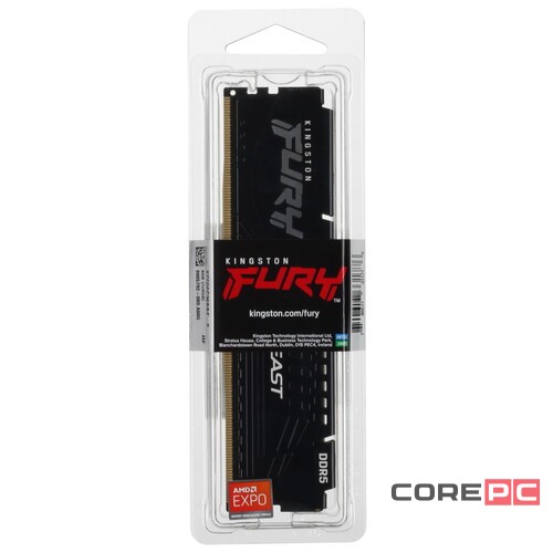 Оперативная память 8 Gb 5600 MHz Kingston FURY Beast Black (KF556C36BBE-8)