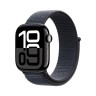 Apple Watch Series 10 42mm Jet Black Aluminum Case with Ink Sport Loop