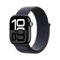 Apple Watch Series 10 42mm Jet Black Aluminum Case with Ink Sport Loop
