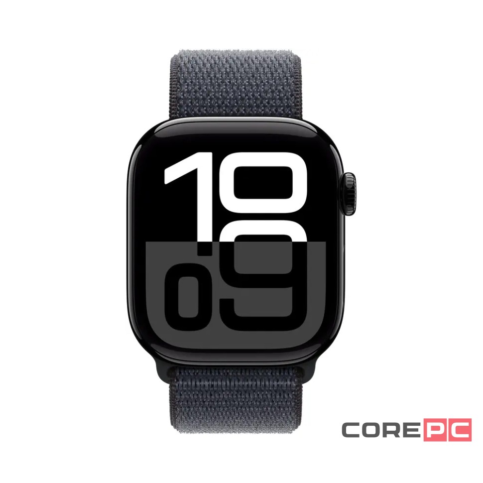 Apple Watch Series 10 42mm Jet Black Aluminum Case with Ink Sport Loop