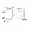 Зеркало MIXLINE Турин 500х700 (ШВ) бесконтактный сенсор, светодиодная подсветка