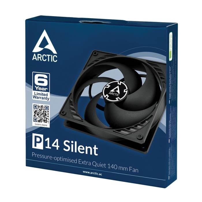 Вентилятор для корпуса Arctic Cooling F14 silent Black - retail ACFAN00217A