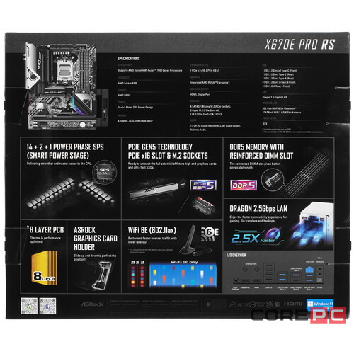 Материнская плата ASRock X670E PRO RS