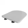 Сиденье для унитаза WAVE МЕРИДИАН/MERIDIAN дюропласт, микролифт БЕЛЫЙ
