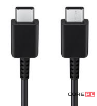 Кабель Samsung Type-C/Type-C 3А 1.0m (черный) (EP-DA705)