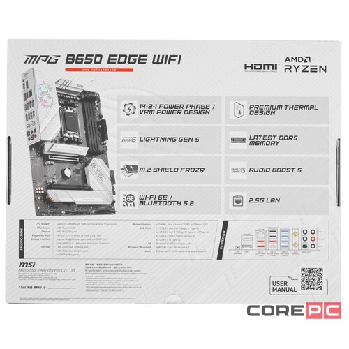 Материнская плата MSI MPG B650 EDGE WIFI
