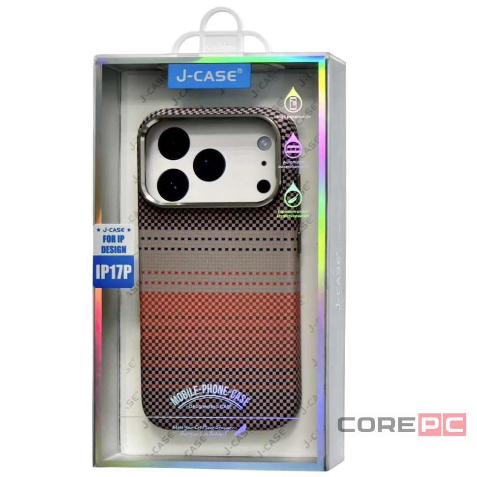 Накладка для i-Phone 17 Pro J-Case Carbon Fiber Sunset