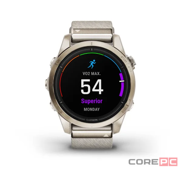 Смарт-часы Garmin Epix Pro Gen 2 42mm Sapphire Soft Gold with Nylon Band (010-02802-20)