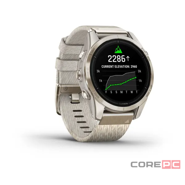 Смарт-часы Garmin Epix Pro Gen 2 42mm Sapphire Soft Gold with Nylon Band (010-02802-20)