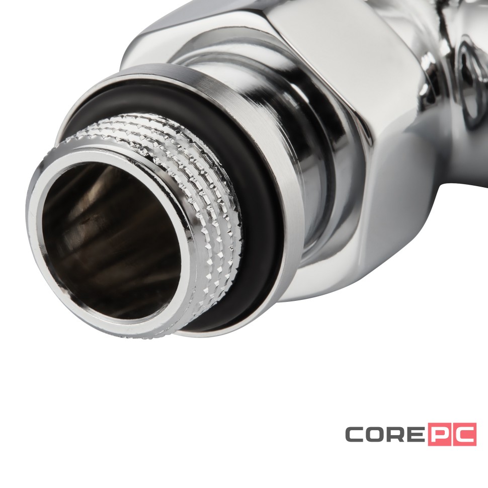 Набор термостатический для радиатора осевой Royal Thermo Design Pro 15 мм М30х1,5 (Хром)