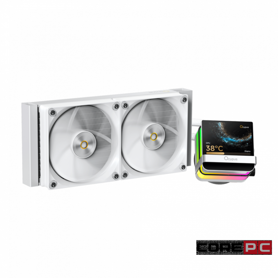 Система жидкостного охлаждения для процессора Ocypus Sigma L24 PRO WH IPS Display White (Sigma-L24-WH2ANWL00P-GL)