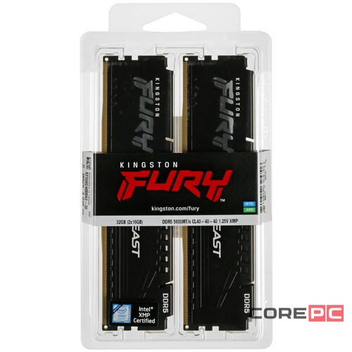 Оперативная память 32 Gb 5600 MHz Kingston FURY Beast (KF556C40BBK2-32)