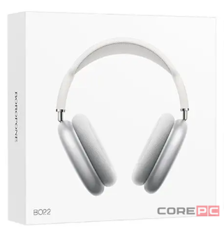 Стереонаушники Bluetooth полноразмерные Borofone BO22 BT5.3/12ч серебристые