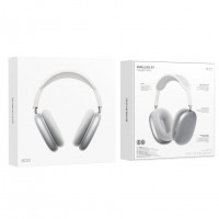 Стереонаушники Bluetooth полноразмерные Borofone BO22 BT5.3/12ч серебристые
