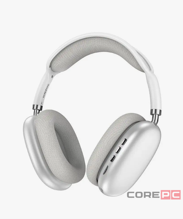 Стереонаушники Bluetooth полноразмерные Borofone BO22 BT5.3/12ч серебристые