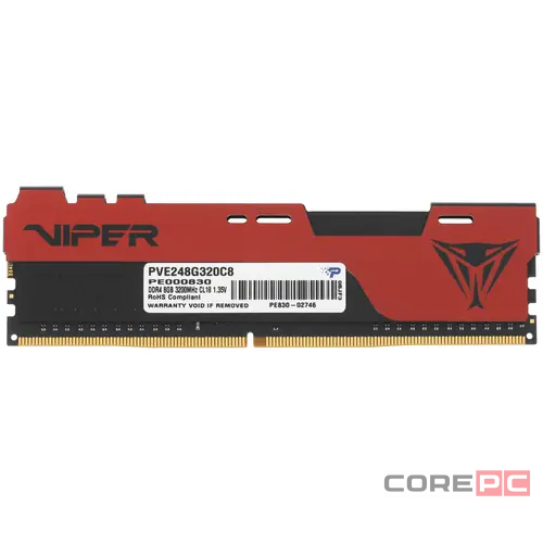 Оперативная память 8 Gb 3200 MHz PATRIOT VIPER ELITE II (PVE248G320C8)