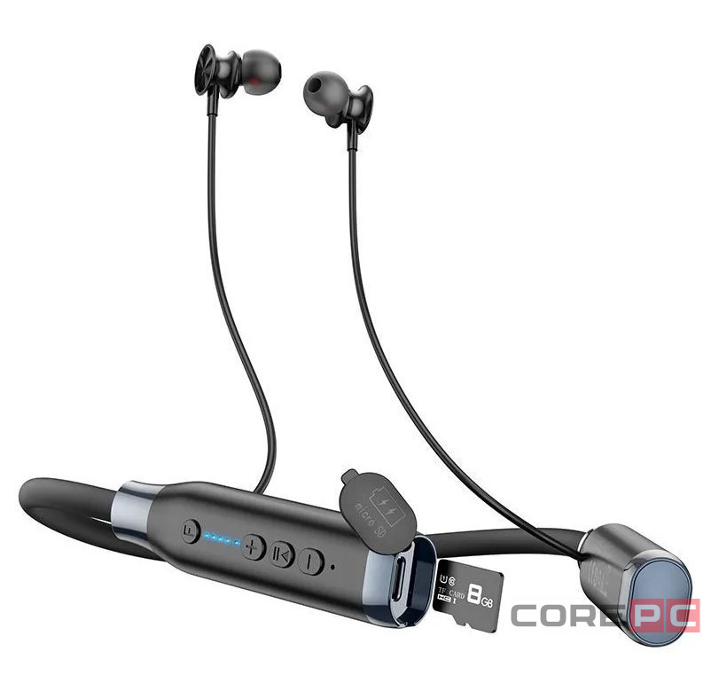 Беспроводные наушники для спорта Hoco ES62 BT5.3/800mAh/120ч черный