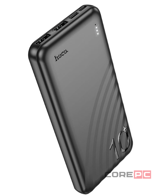 Powerbank Hoco J123 Element 10000mAh 2USB/1C/Micro черный