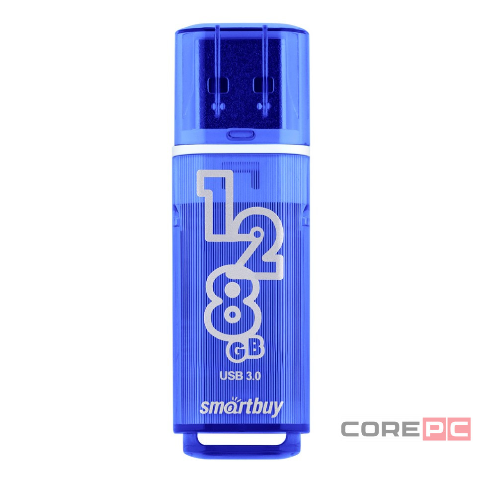 3.0 USB флеш накопитель Smartbuy 128GB Glossy Dark Blue (SB128GBGS-DB)