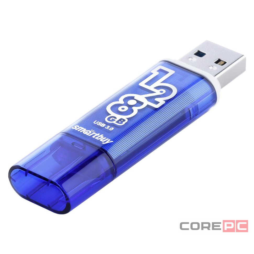 3.0 USB флеш накопитель Smartbuy 128GB Glossy Dark Blue (SB128GBGS-DB)