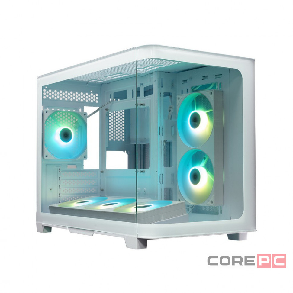 Компьютерный корпус XASTRA QR500M 6ARGB-FC-C6-UC Curve Glass ARGB White (QR500M-1FA36A-1FA24A-1FC1)