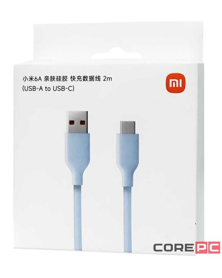 Usb Кабель-зарядка Xiaomi USB на Type-C 6A 2м BHR9282CN синий