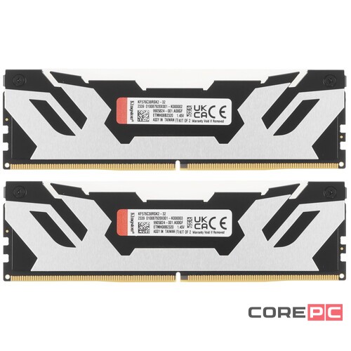Оперативная память 32 Gb 7600 MHz Kingston FURY Renegade Silver/Black (KF576C38RSK2-32)