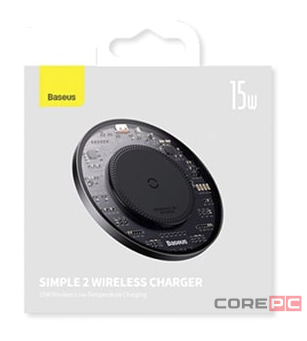 Беспроводное зарядное устройство Baseus Simple 2 Wireless 15W CCJJ050001 черное