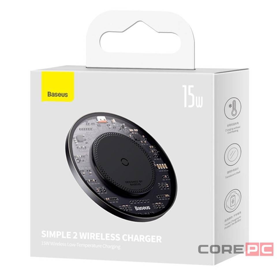 Беспроводное зарядное устройство Baseus Simple 2 Wireless 15W CCJJ050001 черное