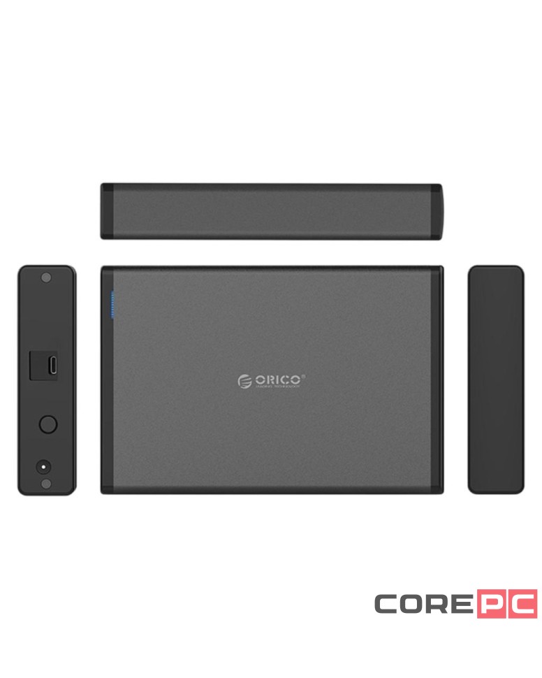 Внешний корпус для HDD/SSD Sata 3.5 Orico 7688C3 USB-C3.1 черный