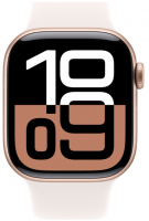 Apple Watch Series 10 42mm Rose Gold Aluminum Case with Light Blush Sport Band (S/M)