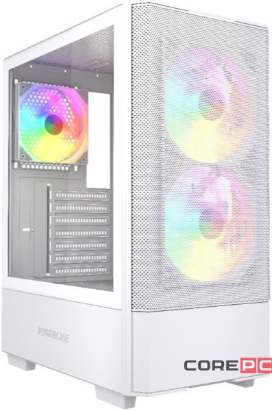 Компьютерный корпус Powercase Mistral AY3W ARGB TG White (CMAYW-A3)