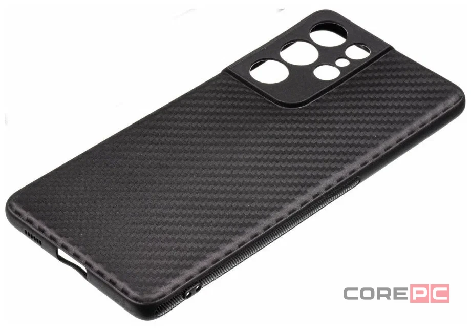 Чехол-накладка PiBlue Flagship Case для Samsung Galaxy S22+ (карбоновый в полоску черно-серый)