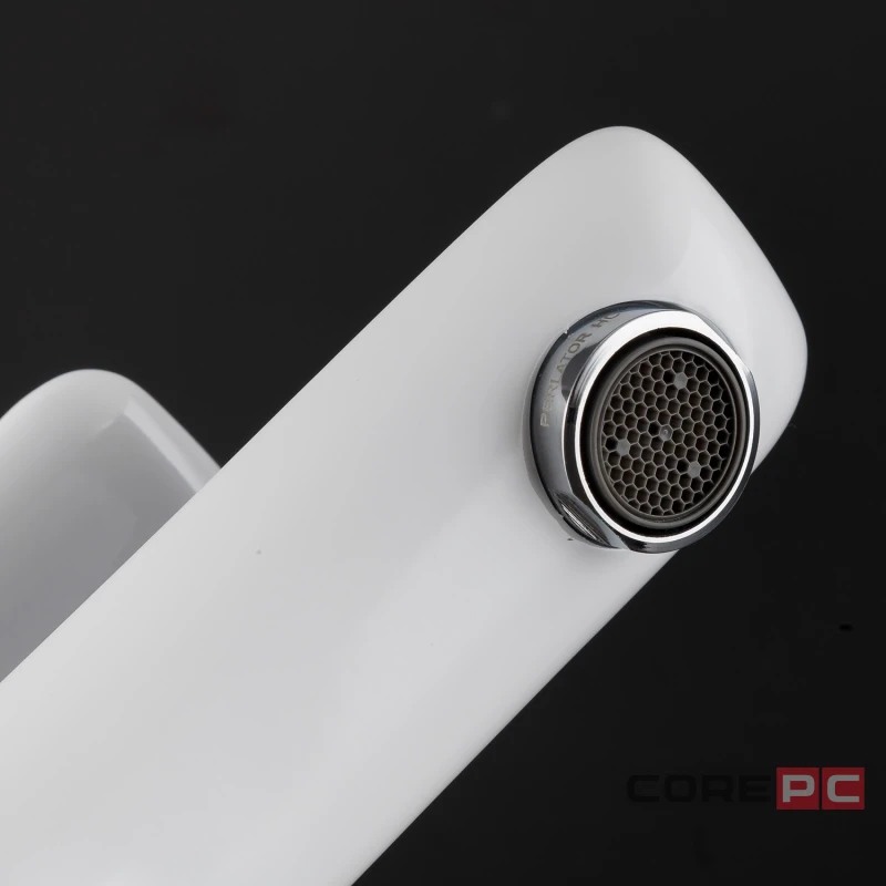 Смеситель для раковины + гигиенический душ Gappo G1048-1, рычажное управление, цвет хром/белый