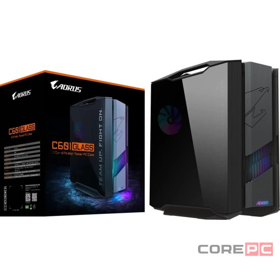 Компьютерный корпус Gigabyte AORUS C601G GLASS Black (AC601G E-ATX CASE)
