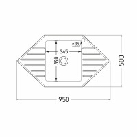Кухонная мойка MIXLINE 532313, Врезная, цвет хром